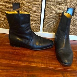 Moreschi Made in Italy Men’s Black Leather Dress Boot Size 7.5